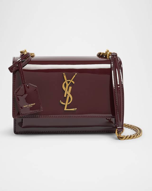 Sunset Small YSL Crossbody Bag in Patent Leather